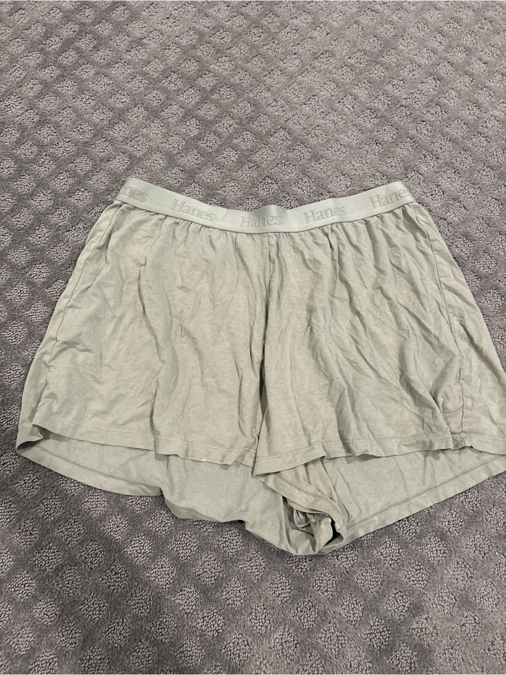 Hanes Women's 2-Pack Lounge Shorts in Charcoal and Light Gray - Picture 8 of 8